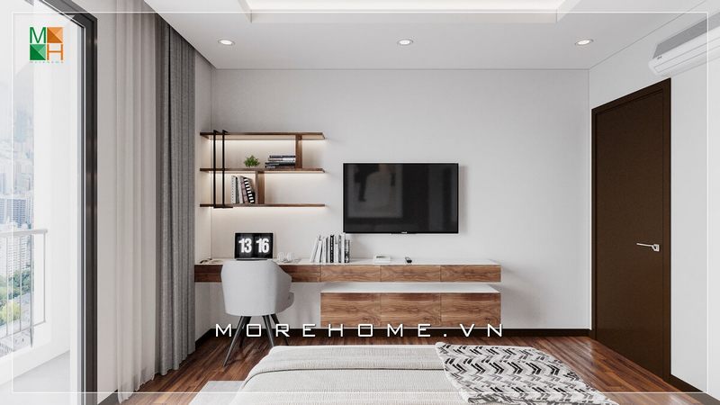 Thiết kế nội thất phòng ngủ chung cư, nhà phố để tạo ra một cảm giác đẹp và hiện đại.